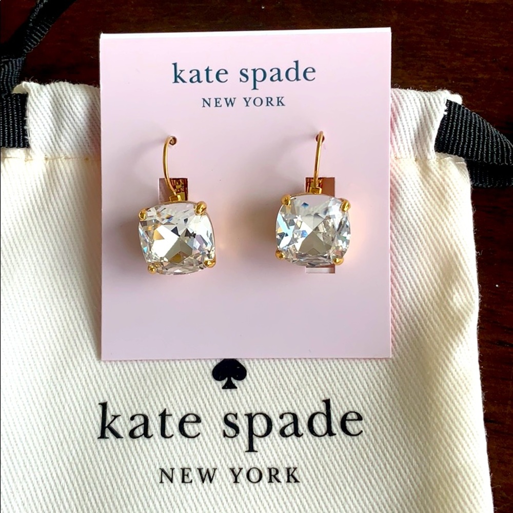 BNWT Kate Spade Earrings Clear